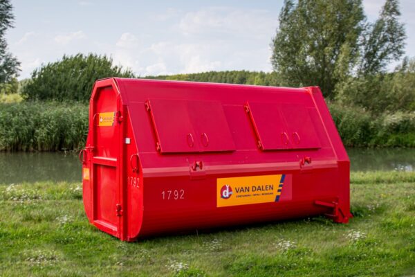 Bouwafval container 10 m³ gesloten