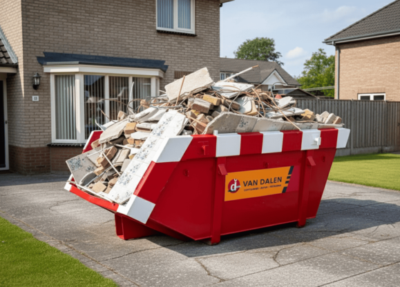 puincontainer 3m3 met puin