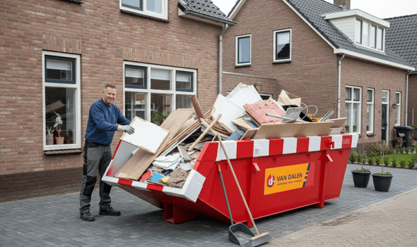 bouwafval container voor huis
